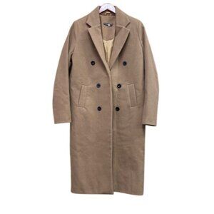 Boohoo Tall Double Breasted Pea Coat 8 Tall